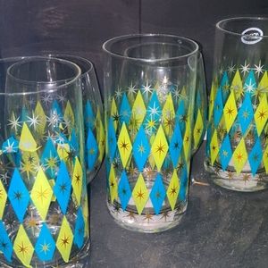 Reproduction 1950s Glasses Set of Eight.